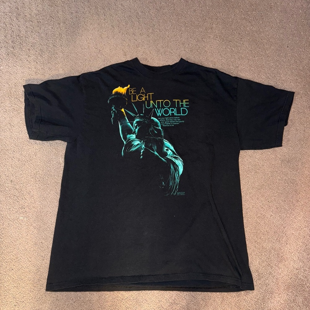 New York Statue of Liberty Message T-shirt